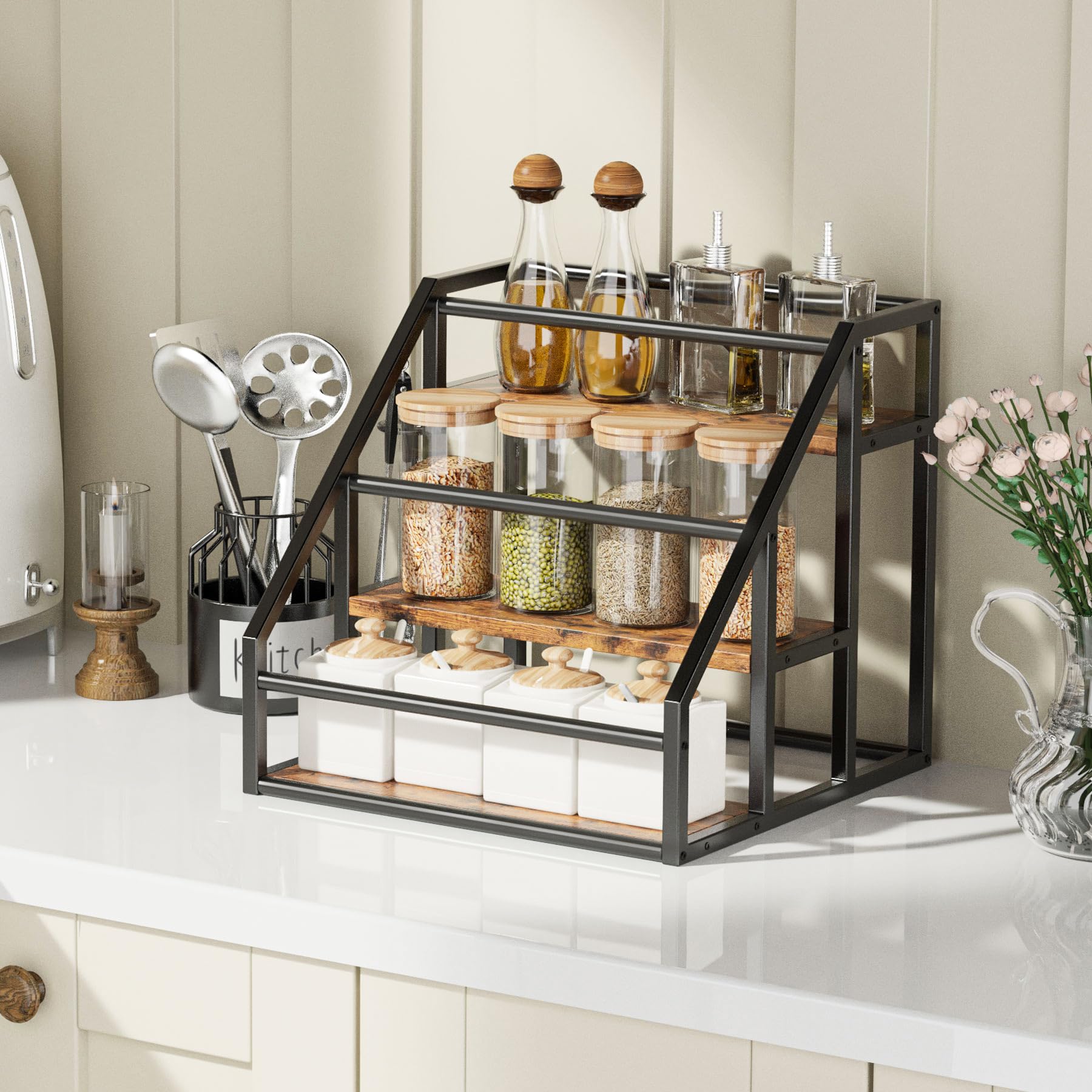 VANTIMO durable rack keeps bottles visible and accessible daily.