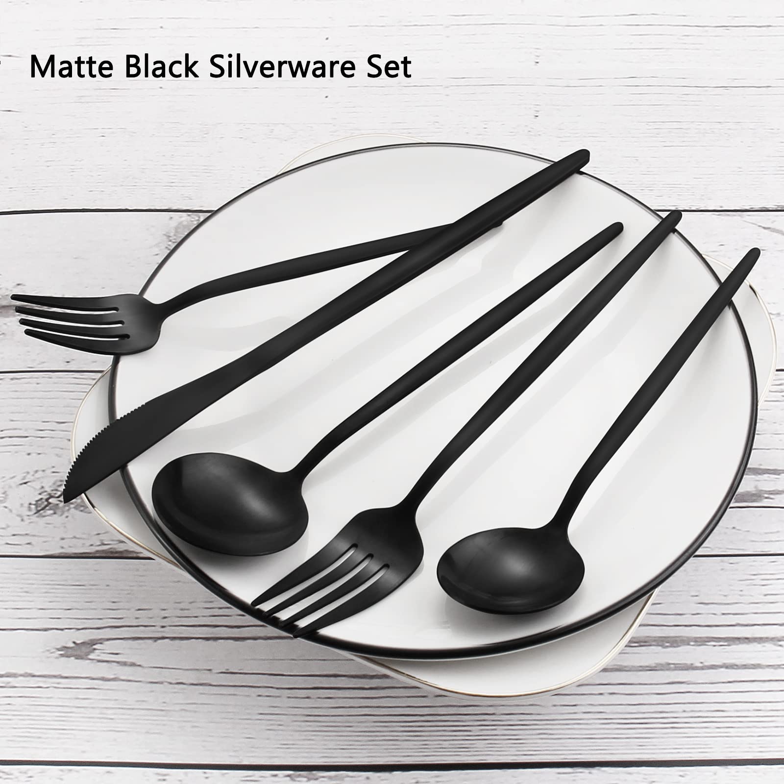 VANVRO satin finish flatware, durable and easy to clean