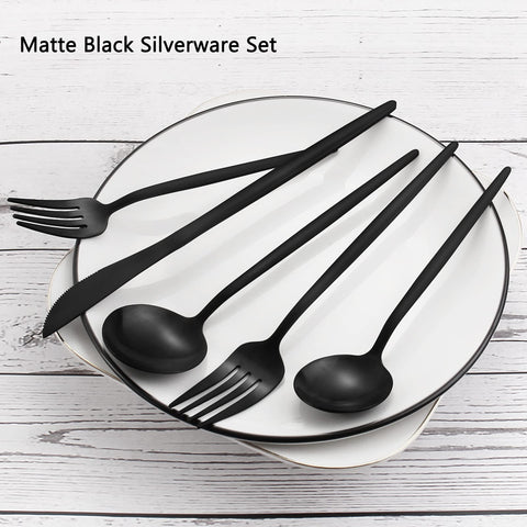 VANVRO satin finish flatware, durable and easy to clean