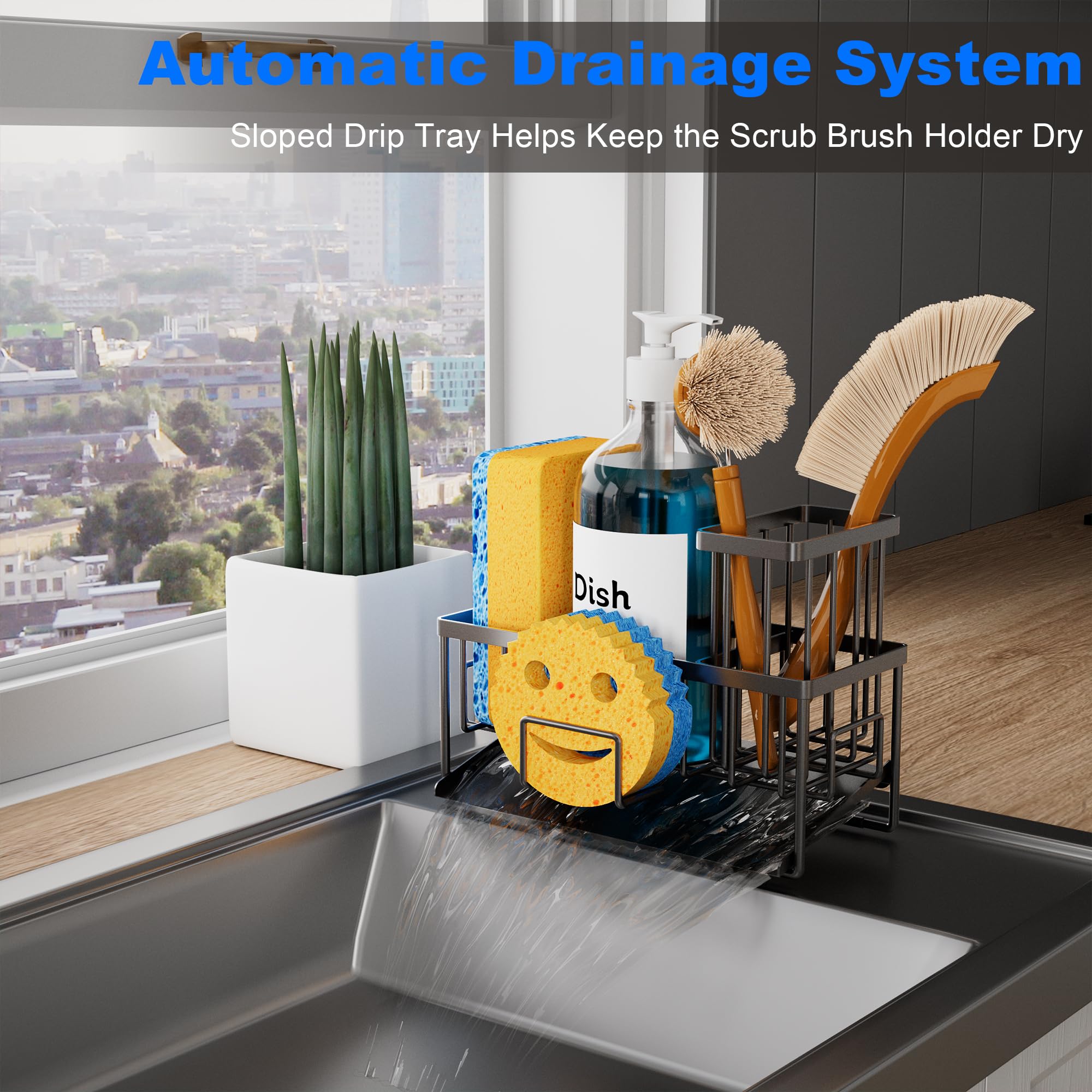 Vanwood sink caddy flexible design allows versatile hanging of tools.