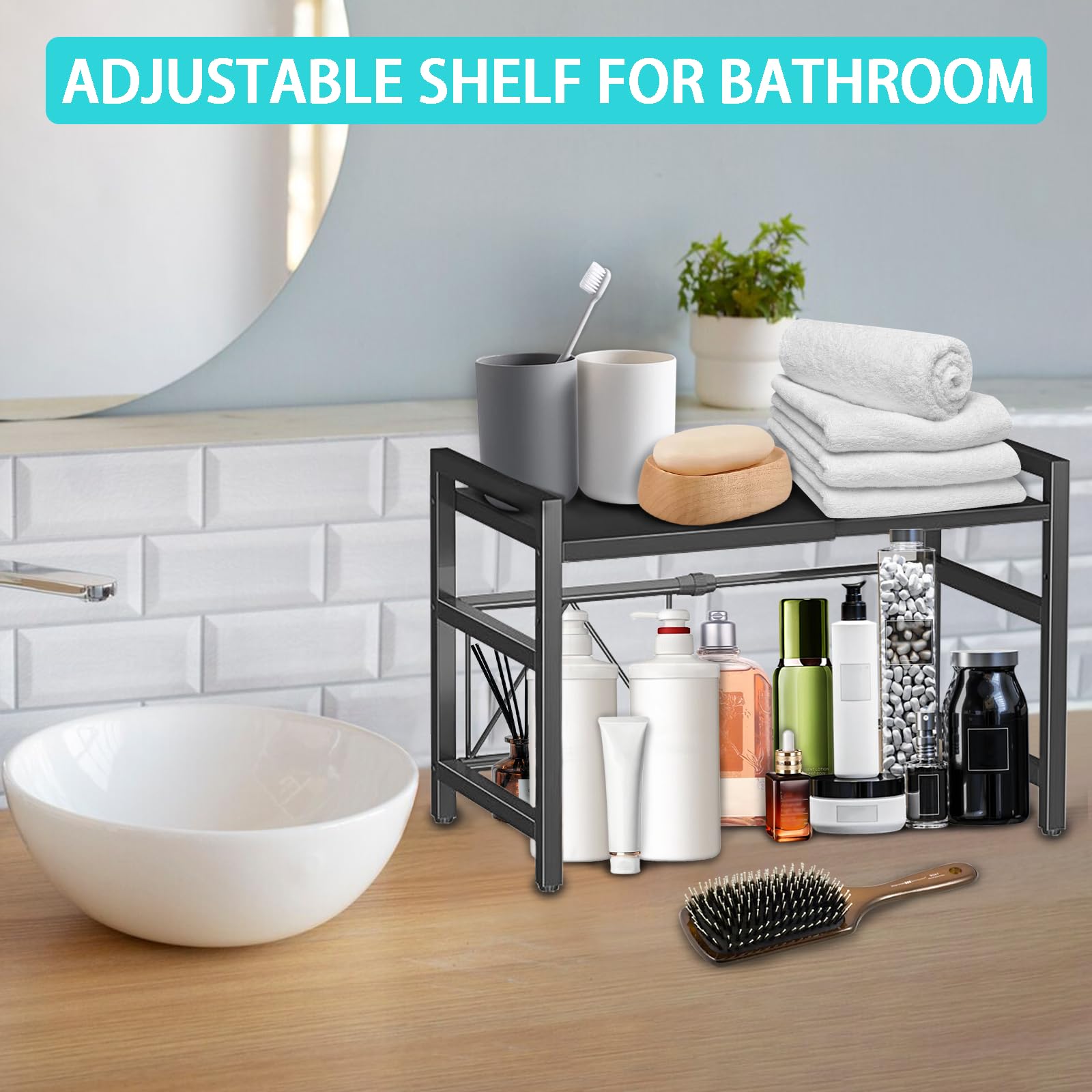 Vaphayva office desk storage shelf keeps supplies neatly within reach