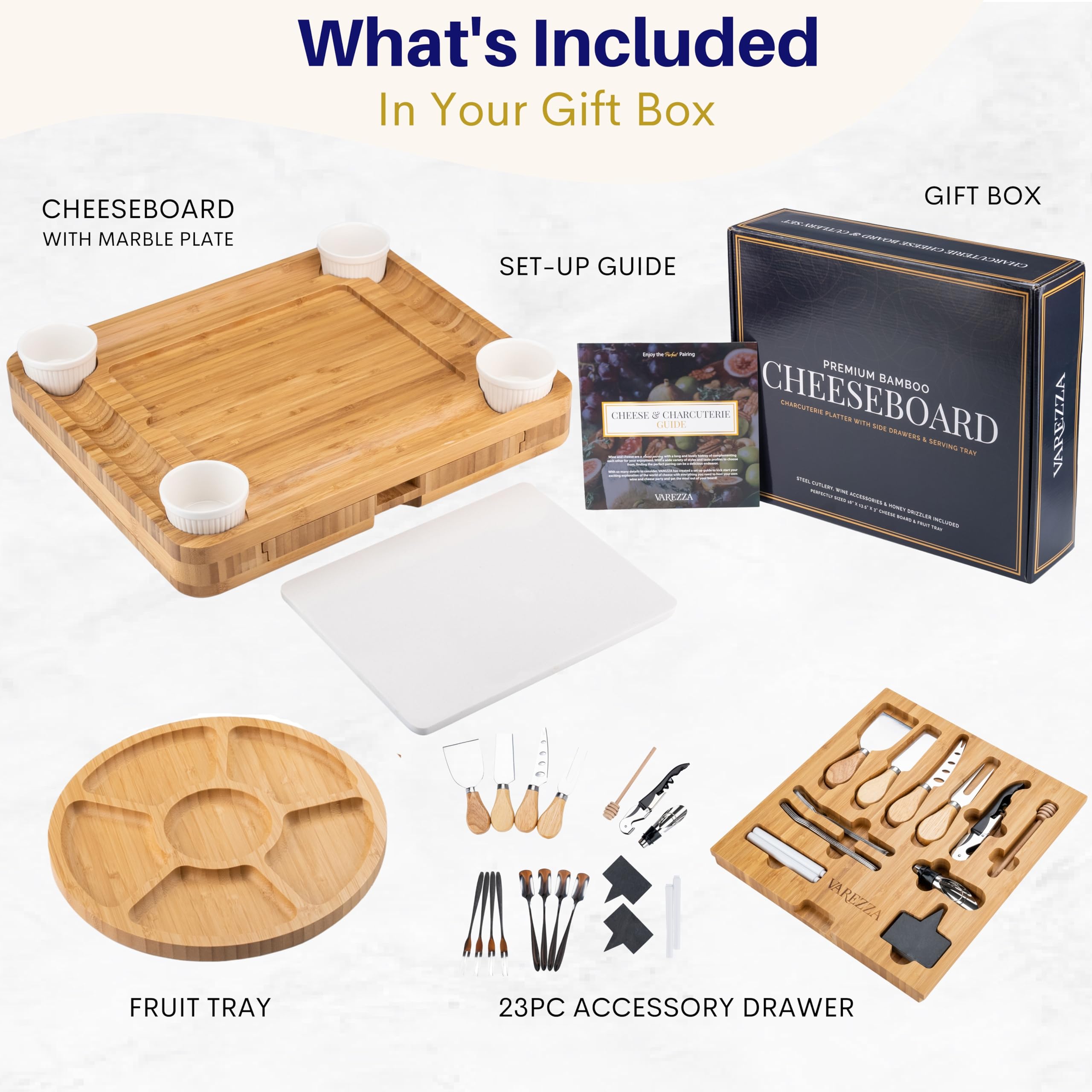VAREZZA Christmas table setup featuring board and accessories