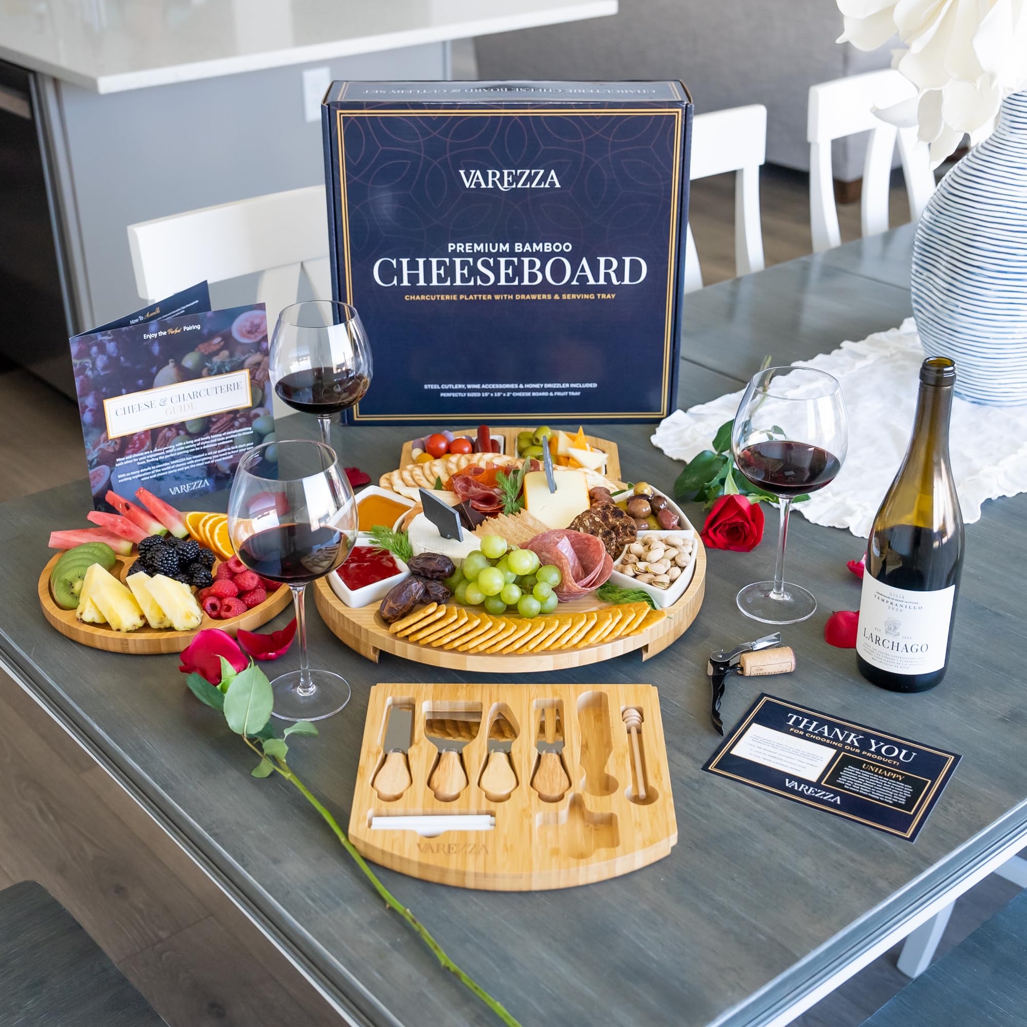 Designing guide and wine pairings for creative cheeseboards.