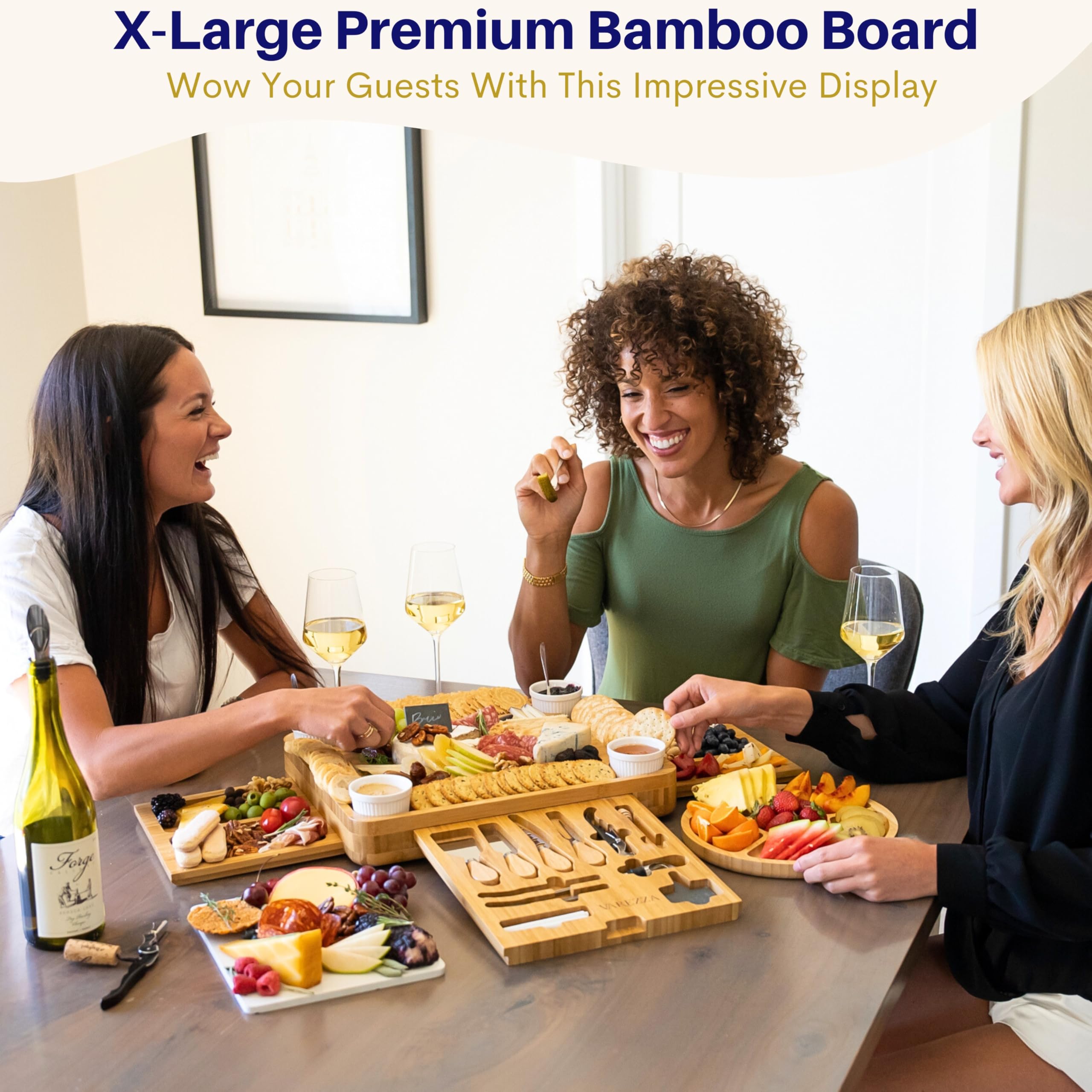 VAREZZA gift-ready charcuterie set ideal for holidays and housewarmings