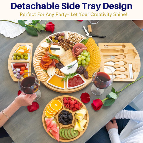 VAREZZA knife set included for easy slicing and serving.