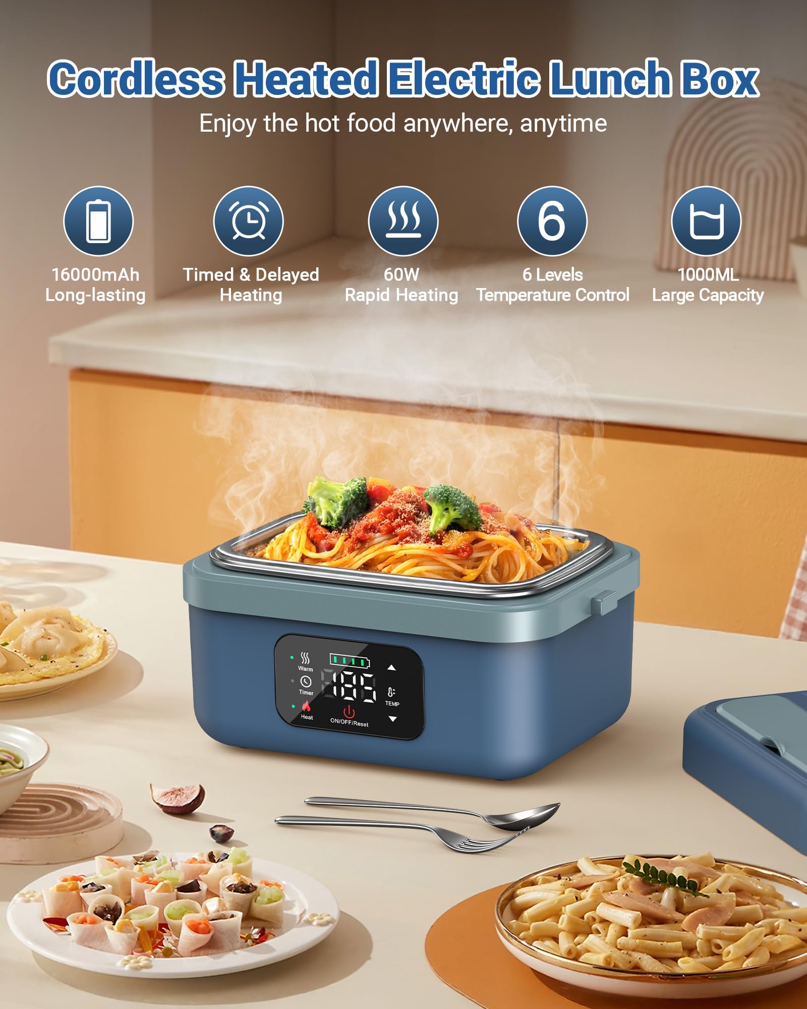 VASG cordless self-heating system enabling on-the-go warmth.