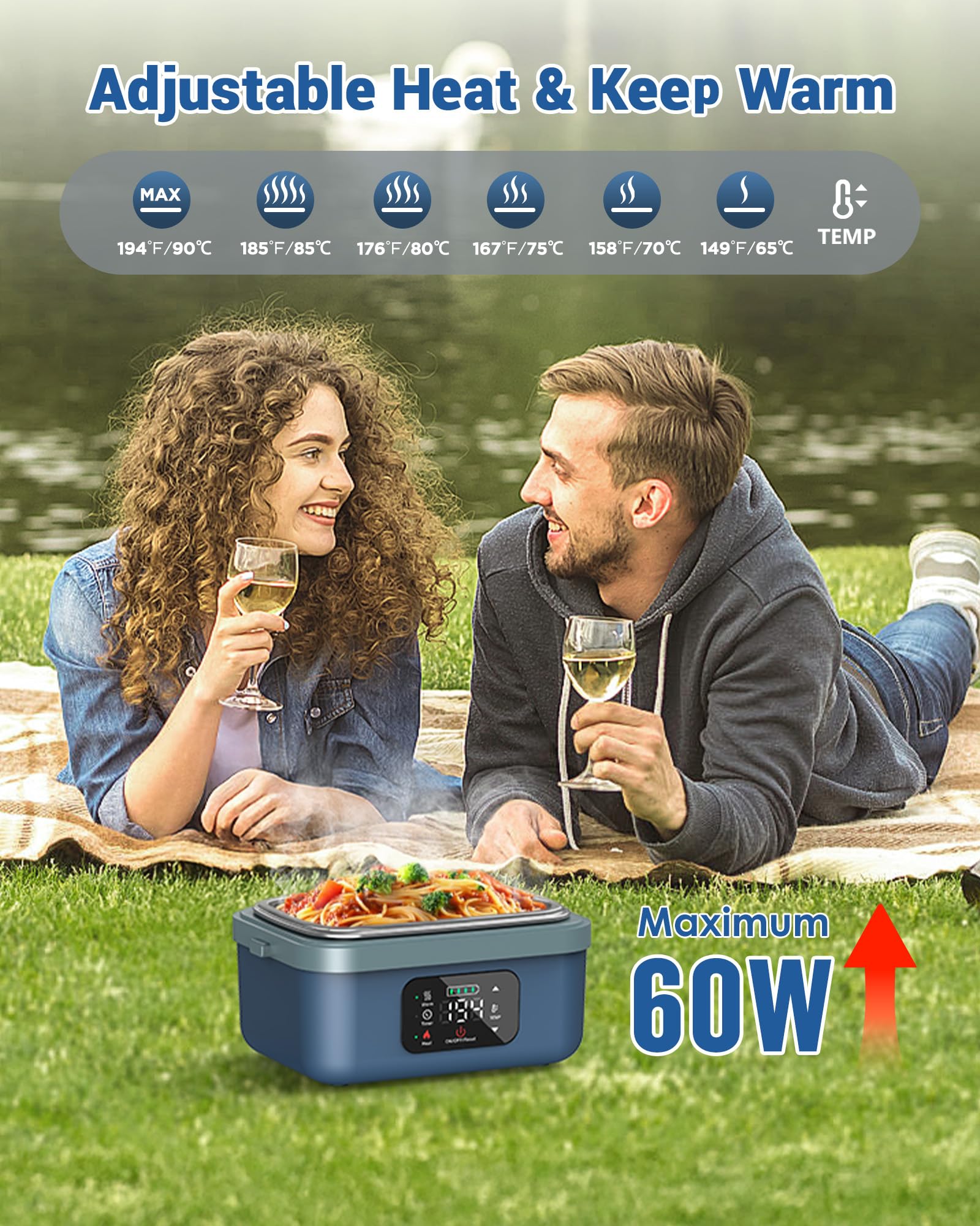 VASG leak-resistant lid secures food during transit.