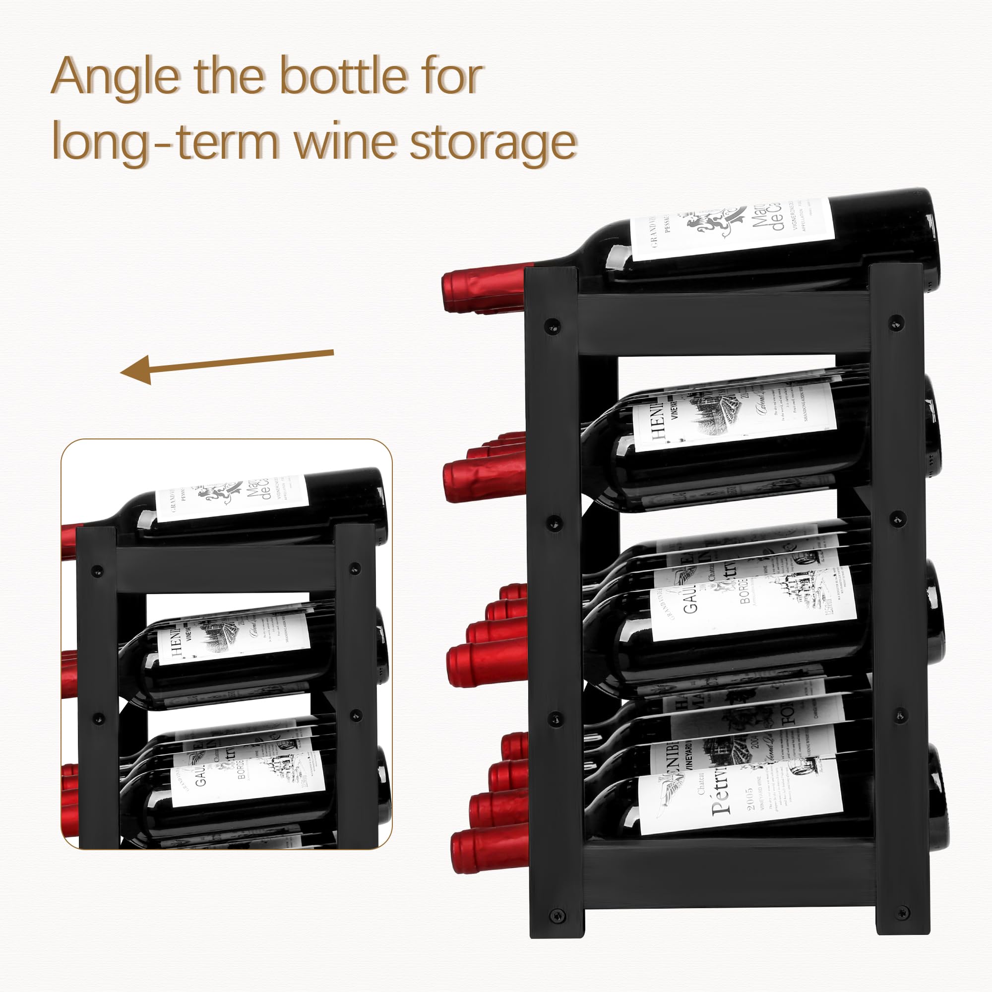 VASMIA bamboo rack makes a thoughtful gift for wine lovers.