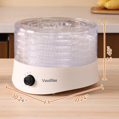 Vassillias BPA-free material provides safe food drying without worry.
