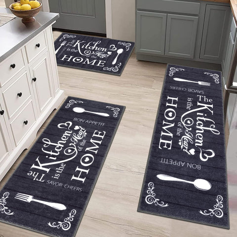 Vaukki Boho Kitchen Rug Set complements hallway and entryways.
