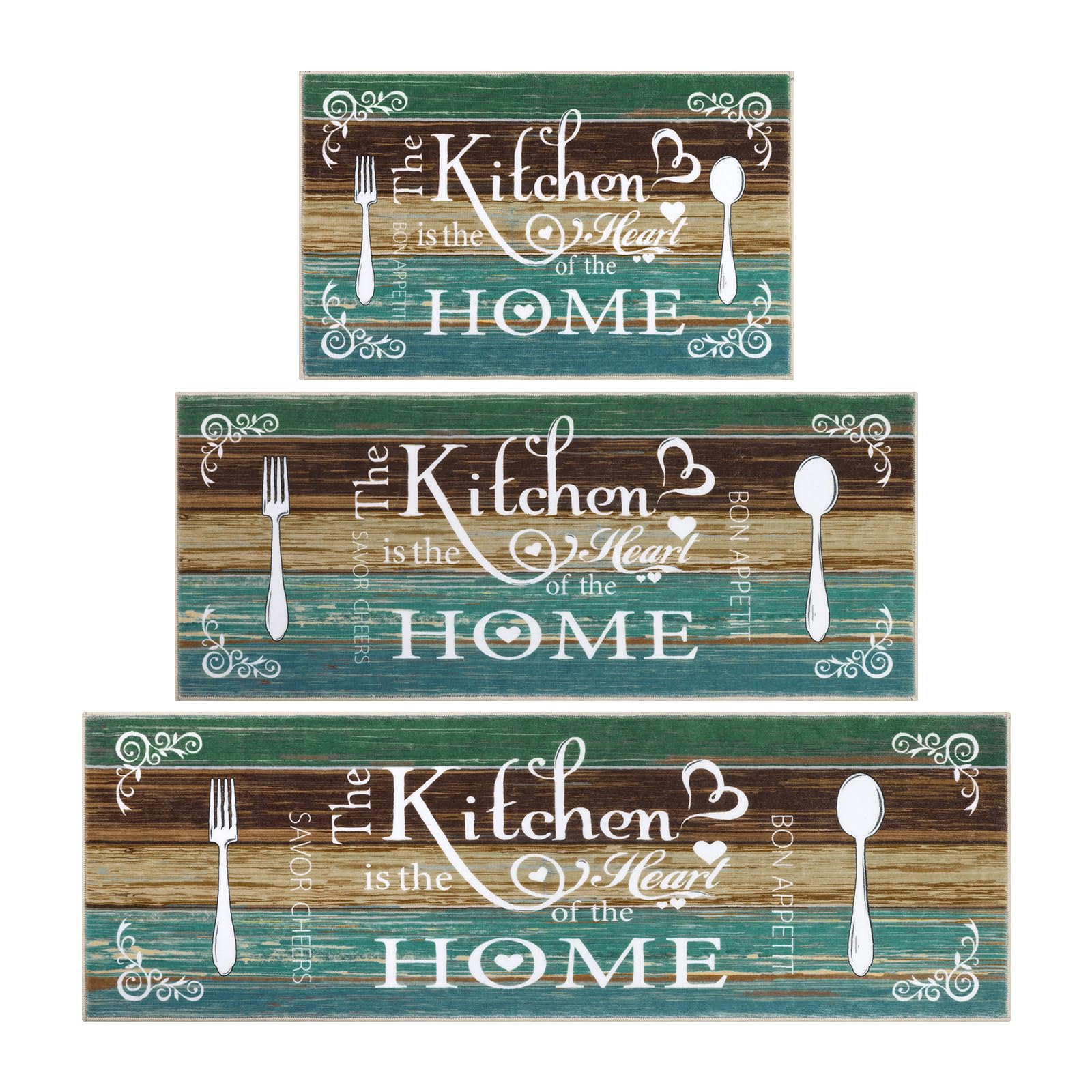 Detail shot of Vaukki Boho teal 20x59 showing soft texture.