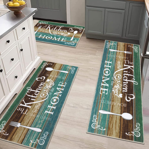 Vaukki Boho teal 20x59 rug suitable for a hallway runner.