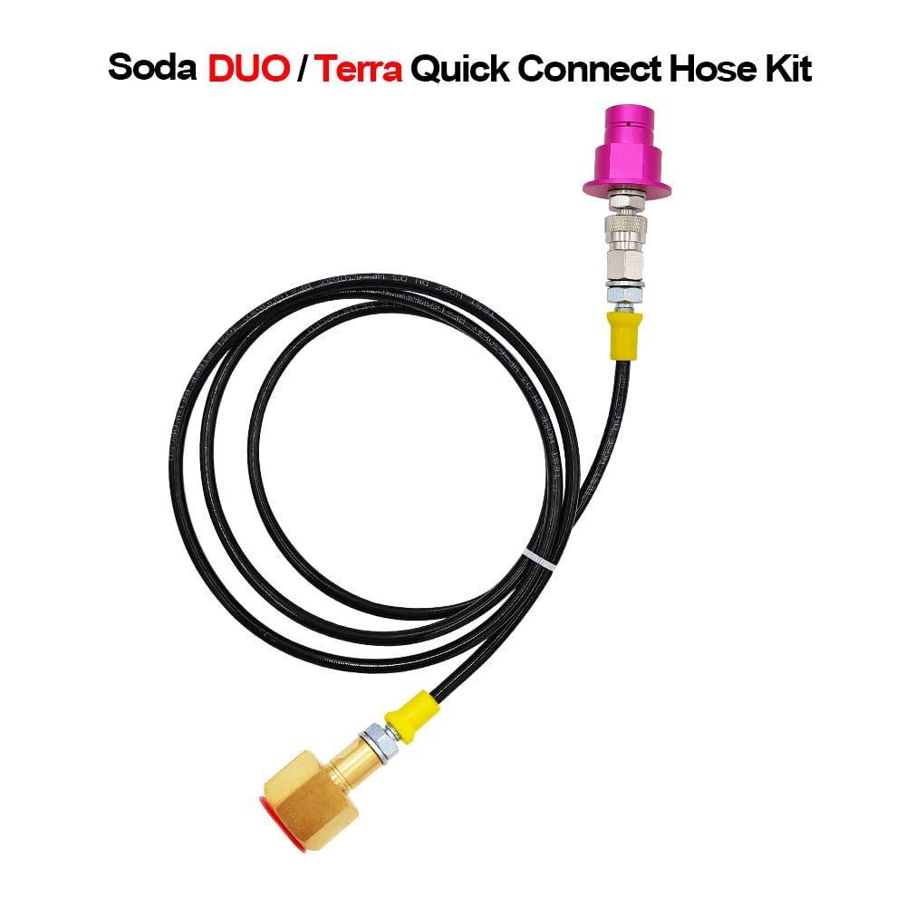 VaVoger 60inch CO2 hose extends reach for convenient kitchen soda setups.