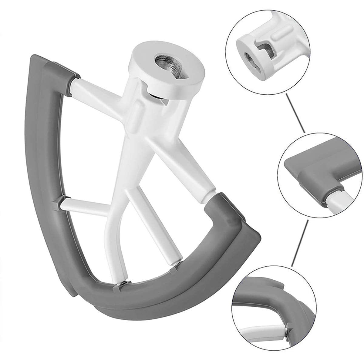 Vaxaape Flex Edge Beater designed for 4.5-5 quart tilt-head bowls