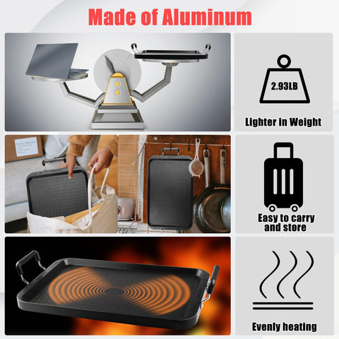 Vayepro nonstick surface close-up shows easy release and quick cleanup.