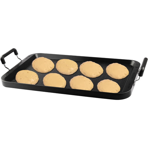 Vayepro stove top griddle front view with a large cooking surface for pancakes and tortillas