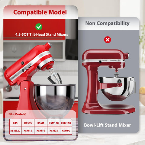 Vaytong flat-design beater enhances mixing efficiency for even textures.