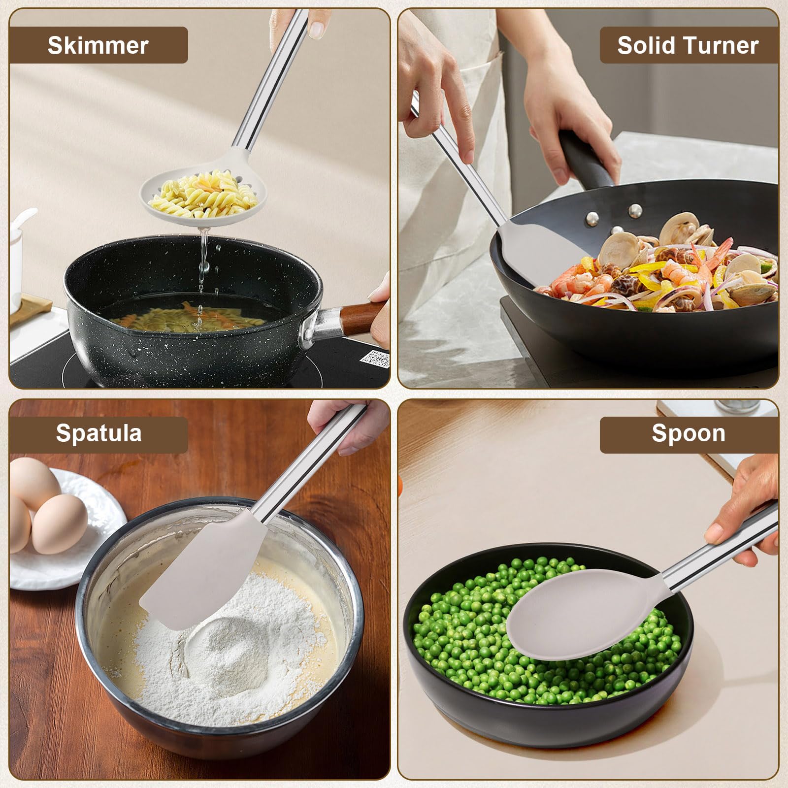 Vayvnt ladle serves soups with comfortable grip