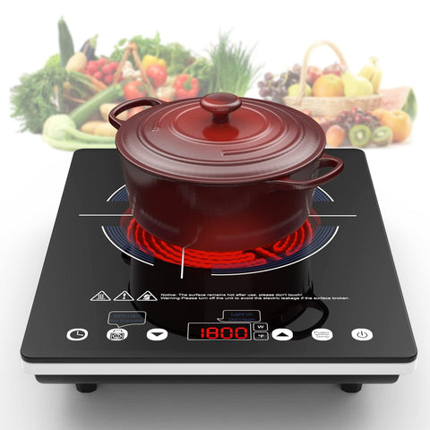 VBGK electric cooktop compact-110v ideal for dorm rooms.