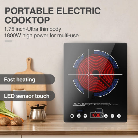VBGK nine power levels support versatile cooking options.