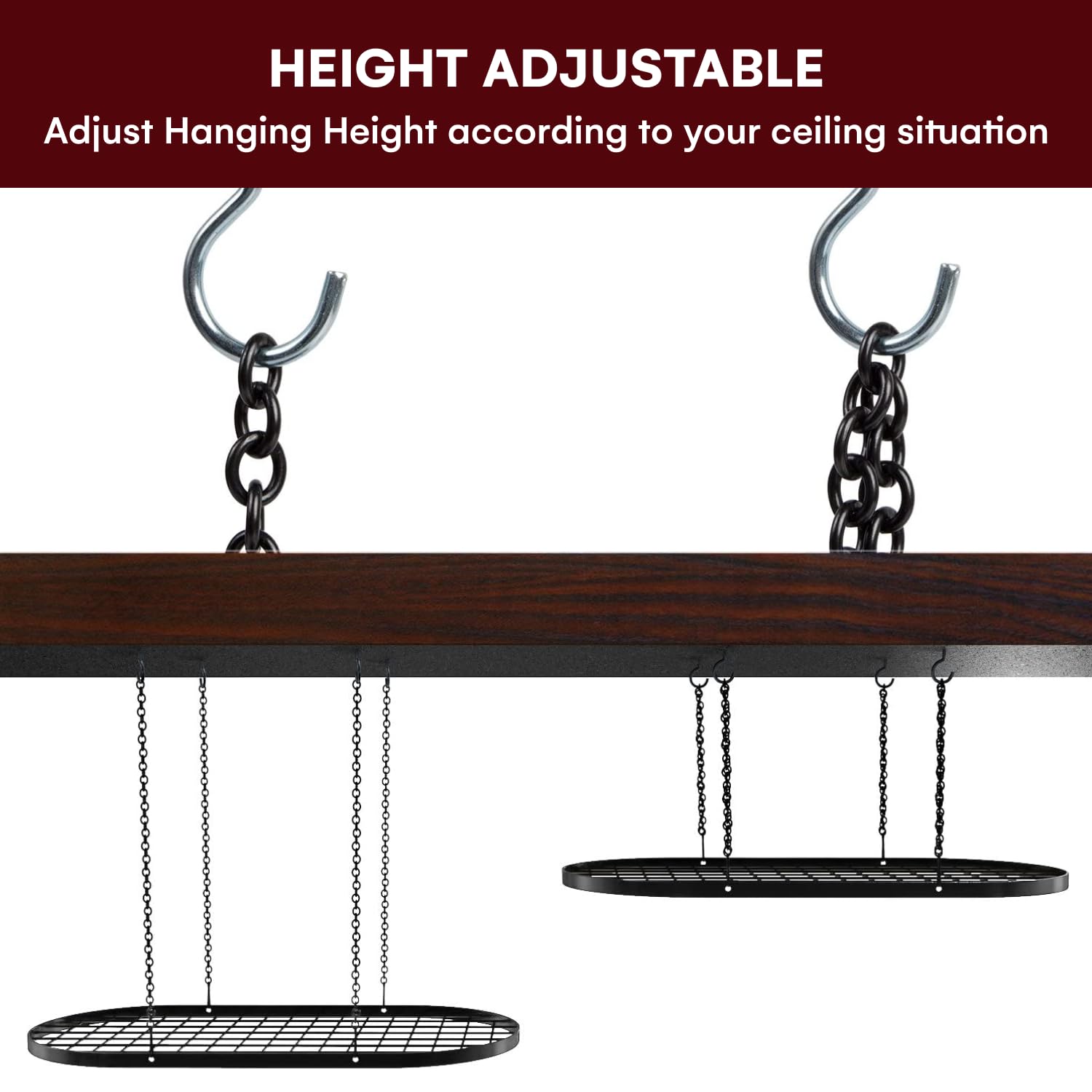Vdomus versatile-storage rack adapts to cookware, utensils, or pantry items