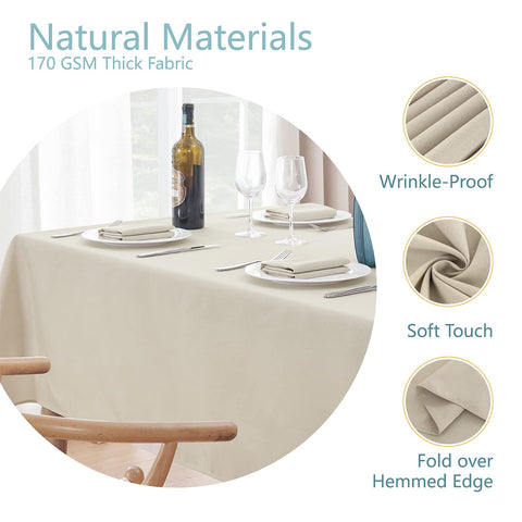 Veblandy stain-resistant table cover keeps surfaces clean during meals