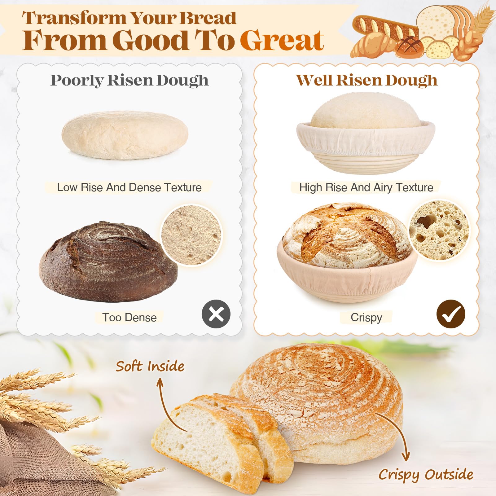VEDALIO bread lame for precise scoring blades