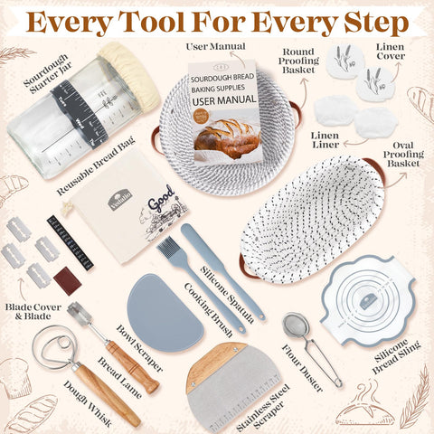 Vedalio bread sling and bags for safe oven transfers and crust maintenance