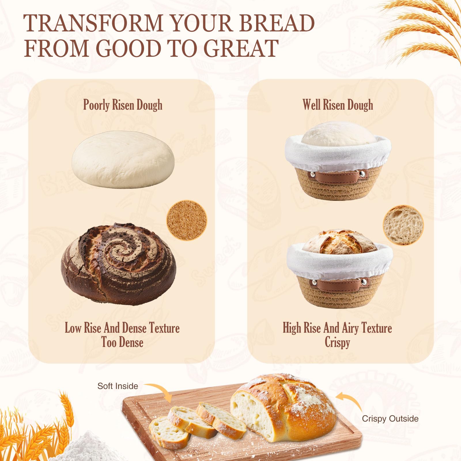 Vedalio dough whisk designed for smooth dough integration and airy texture