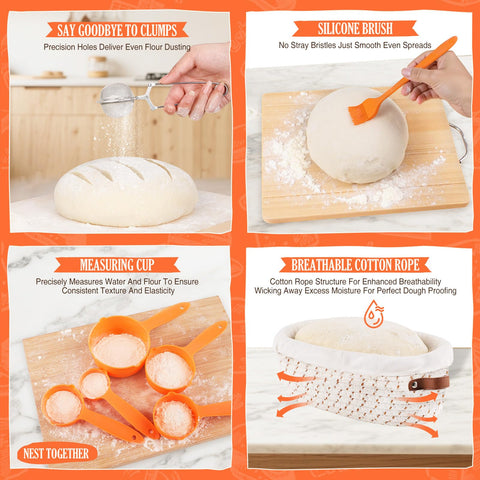 VEDALIO dough whisk for effortless dough integration