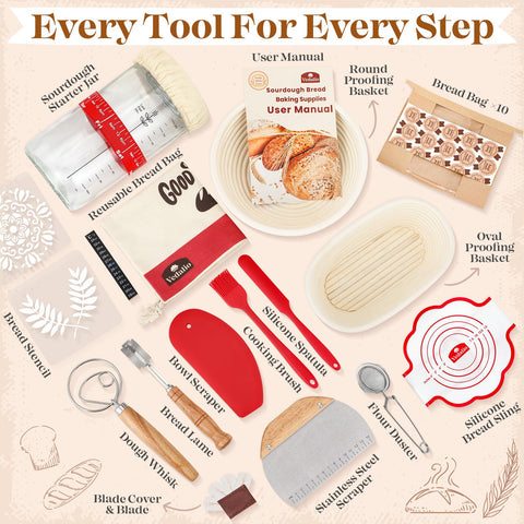 VEDALIO oval sourdough proofing basket preserves structure for airy loaves