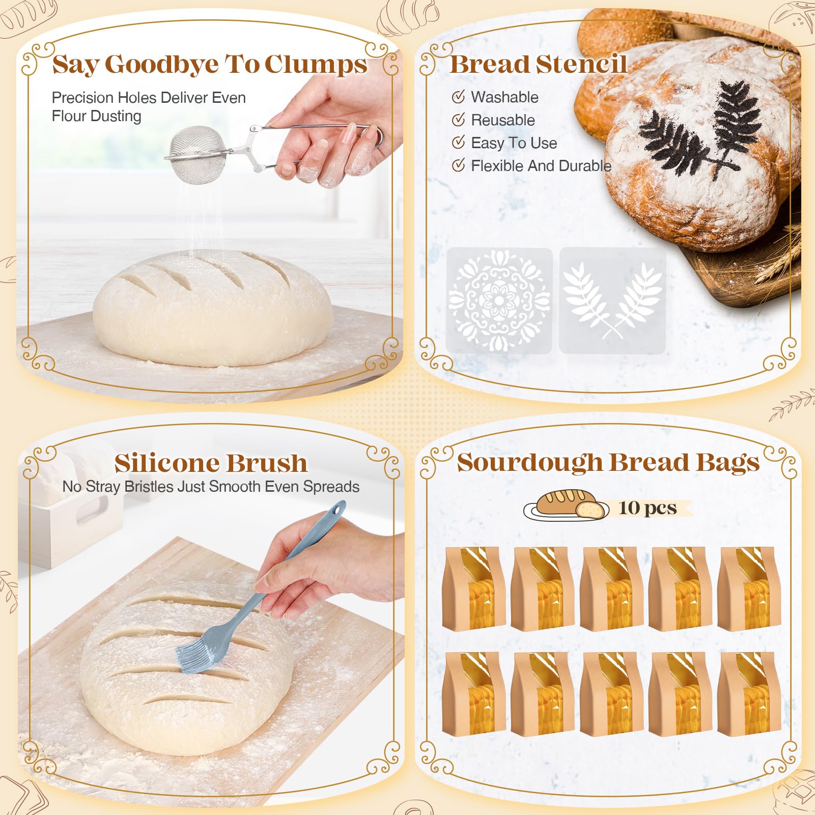 VEDALIO silicone spatula suited for gentle dough folding and scraping.