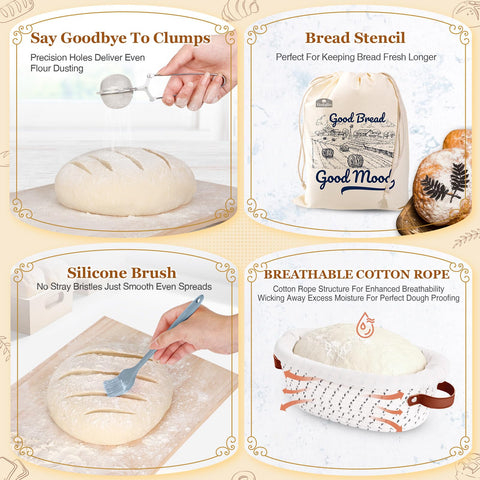Vedalio sourdough starter jar with measurements for consistent fermentation