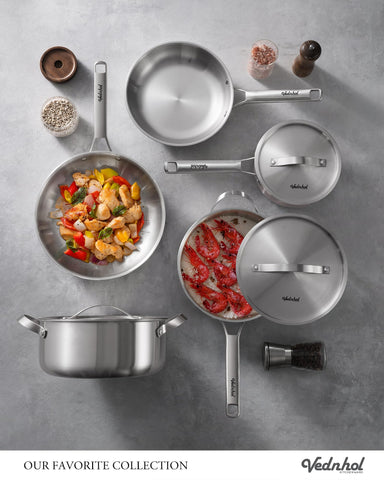 VEDNHOL 10-inch fry pan for quick searing and browning