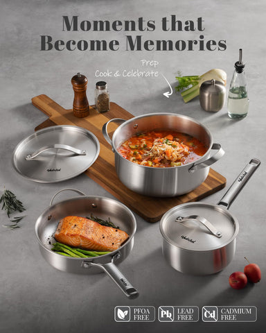 VEDNHOL 3qt saucepan with lid suited for sauces and simmering