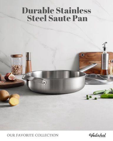 VEDNHOL dishwasher-safe and oven-safe cookware for easy cleanup