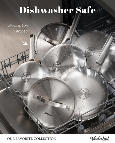 Vednhol Tir-Ply 1.5qt sauce pan with lid for sauces and reheating.