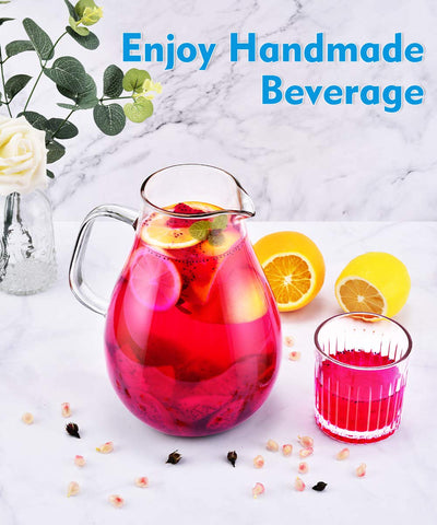 veecom wide-mouth design simplifies filling with ice, fruit, and tea