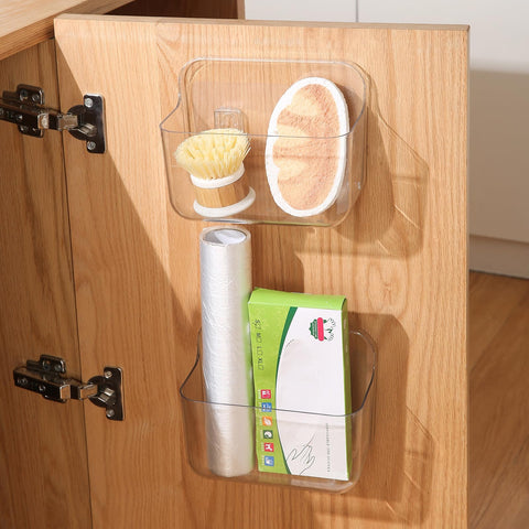 Veefos adhesive mounting pads enable damage-free installation on smooth surfaces.