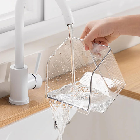 Veefos bathroom makeup organizer neatly stores essentials.
