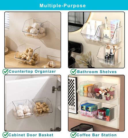 Veefos durable PET basket provides lightweight, sturdy organization.