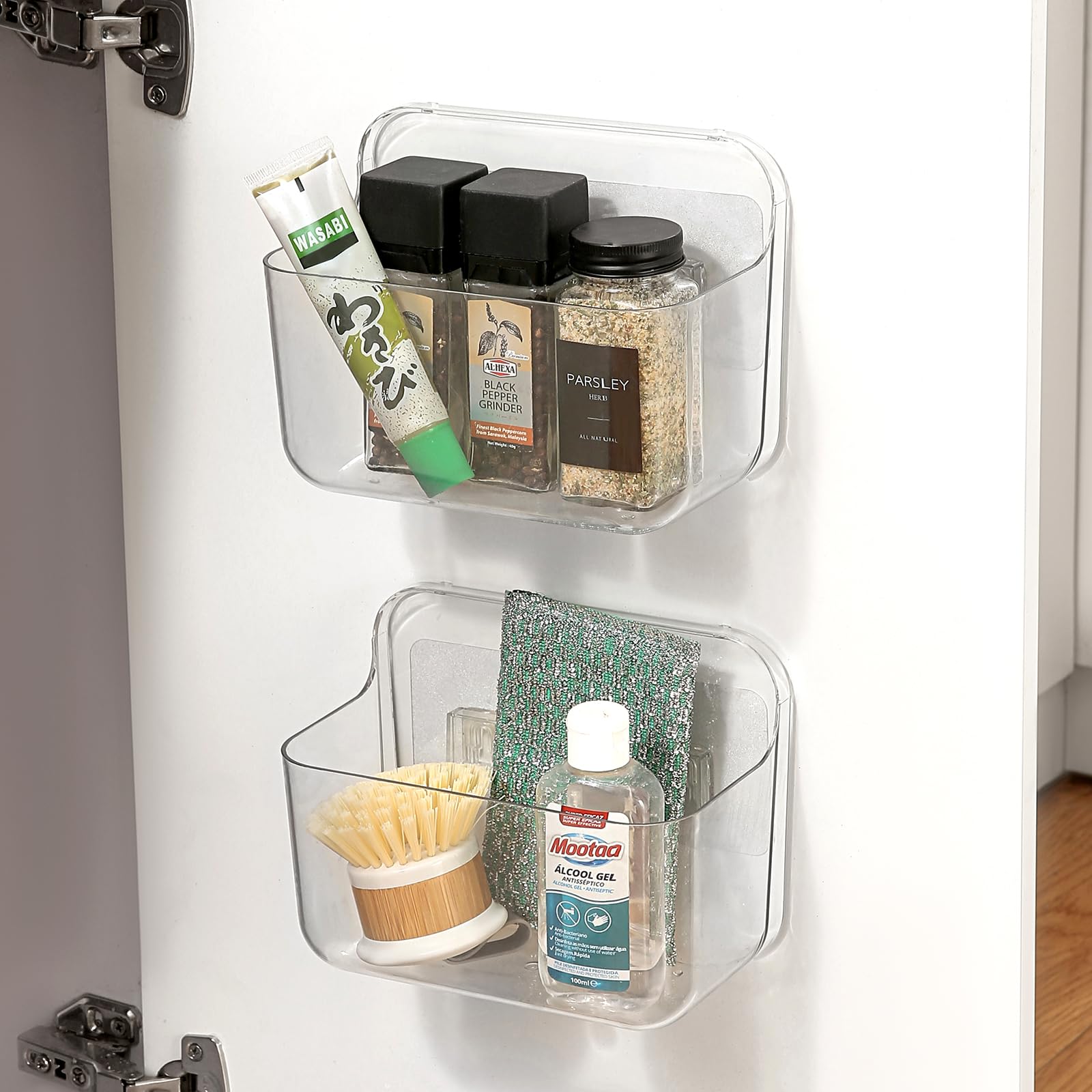 Veefos makeup organizer keeps cosmetics within easy reach.