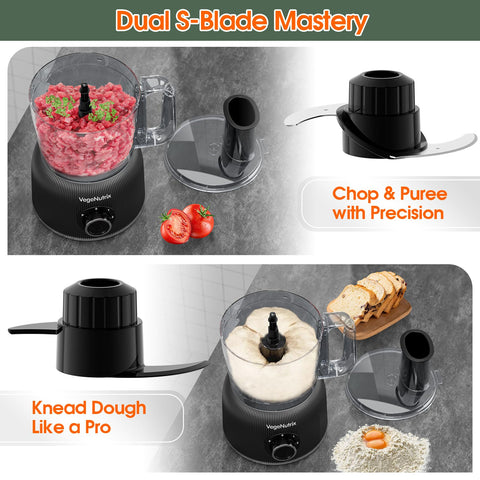 VegeNutrix-stacked-blade-assembly ensures precise chopping and shredding.