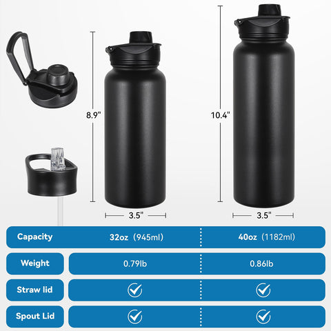 VEGOND bottle handle makes carrying easy at school, gym or hiking.