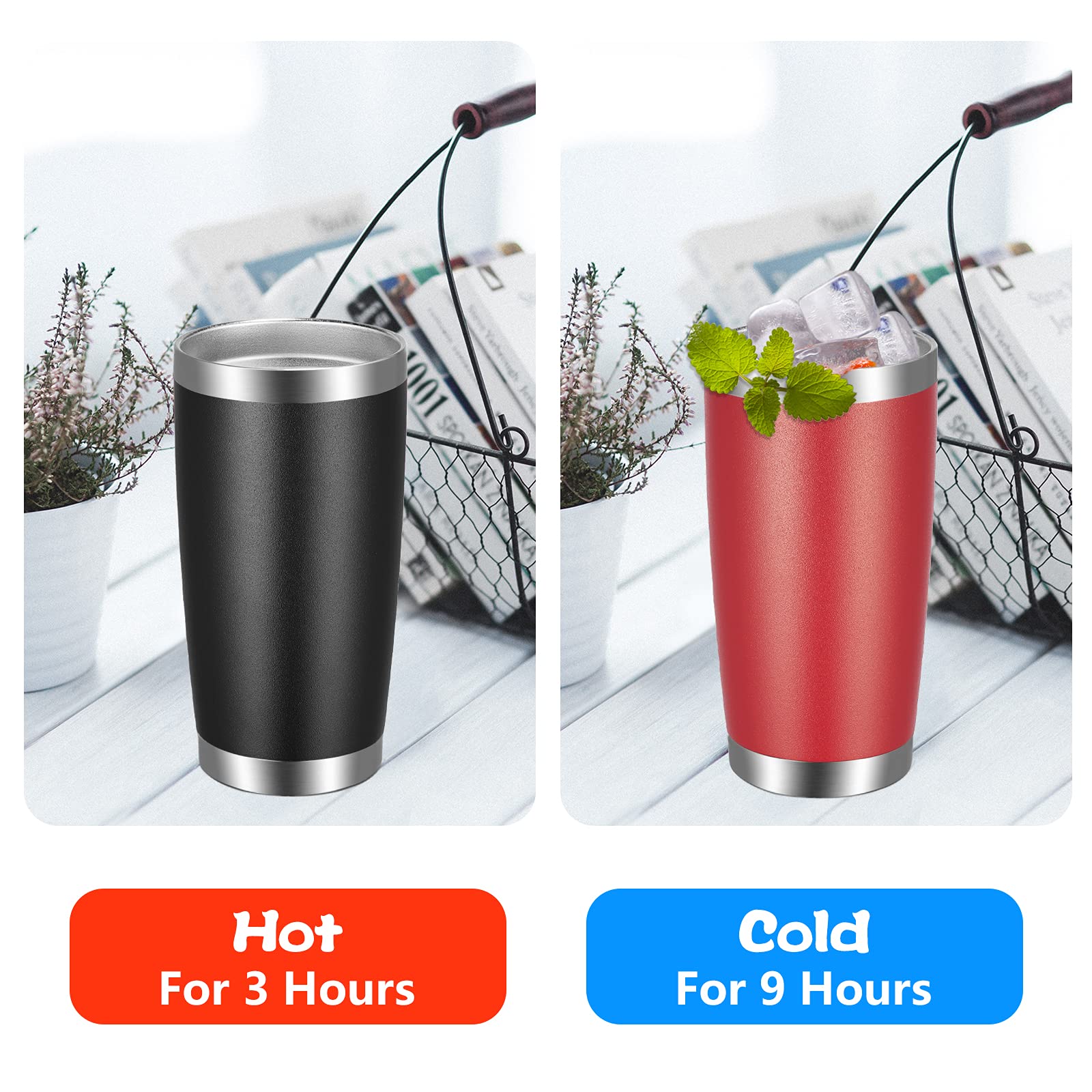 VEGOND car cup-holder friendly tumbler fits in vehicle holders for commutes.