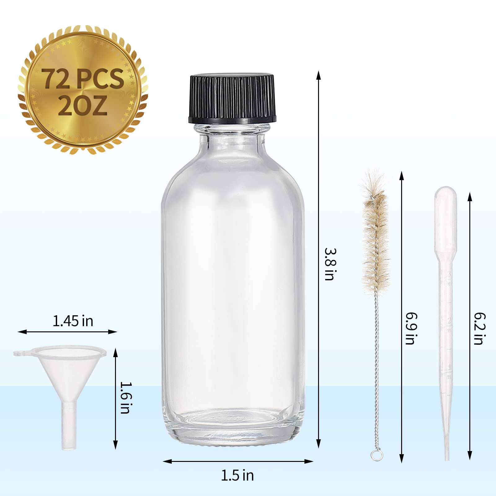 VEIDIA labels set provides quick content ID and organized bottle storage