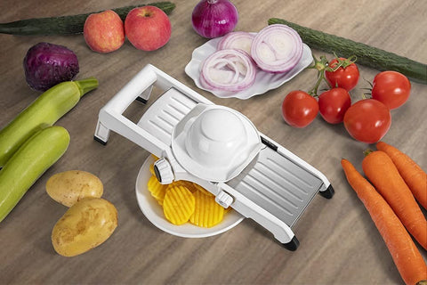 VEKAYA Mandoline Slicer Stainless Steel Easy Clean design resists stains.
