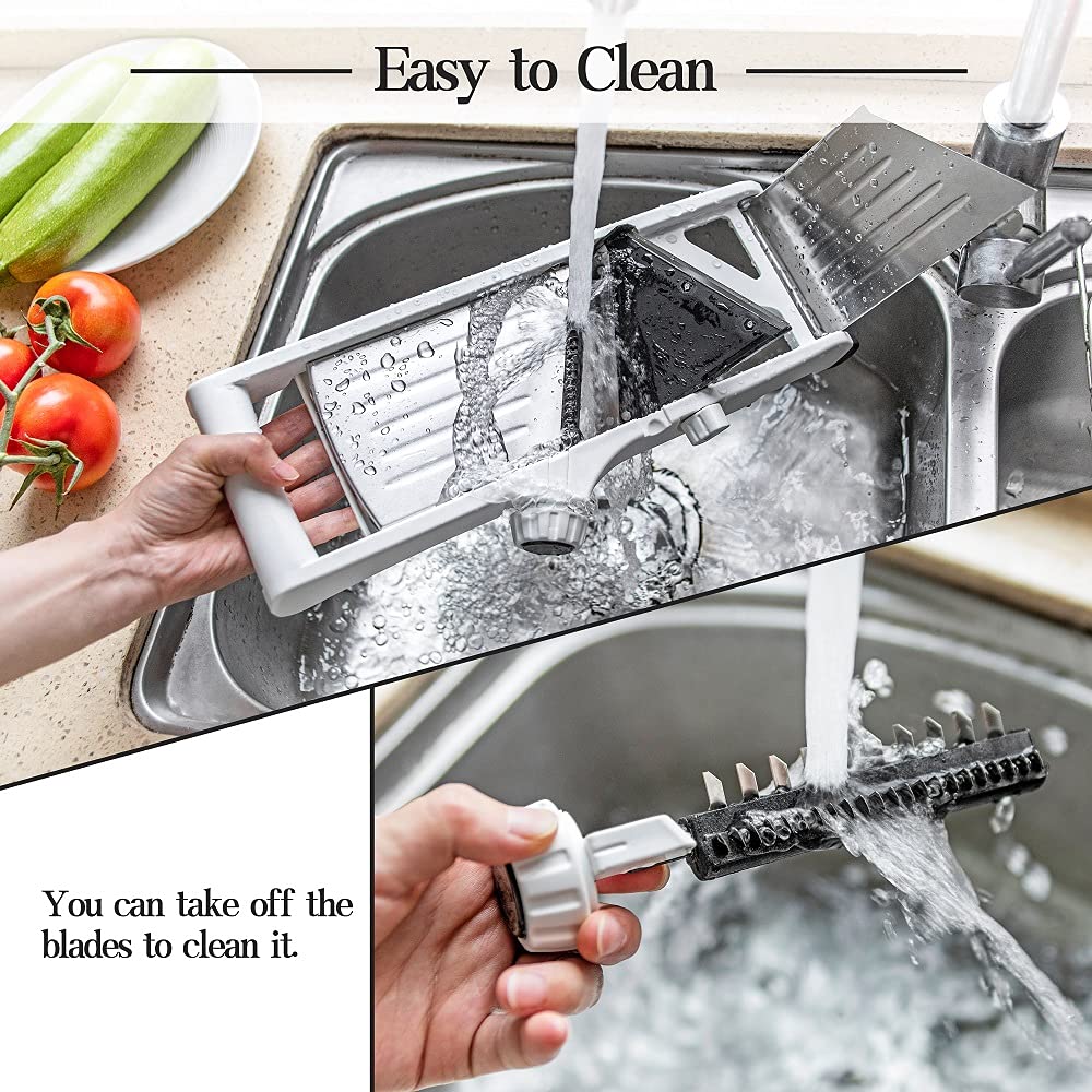 VEKAYA Mandoline Slicer Safety Gloves Holder provides protective grip during prep.