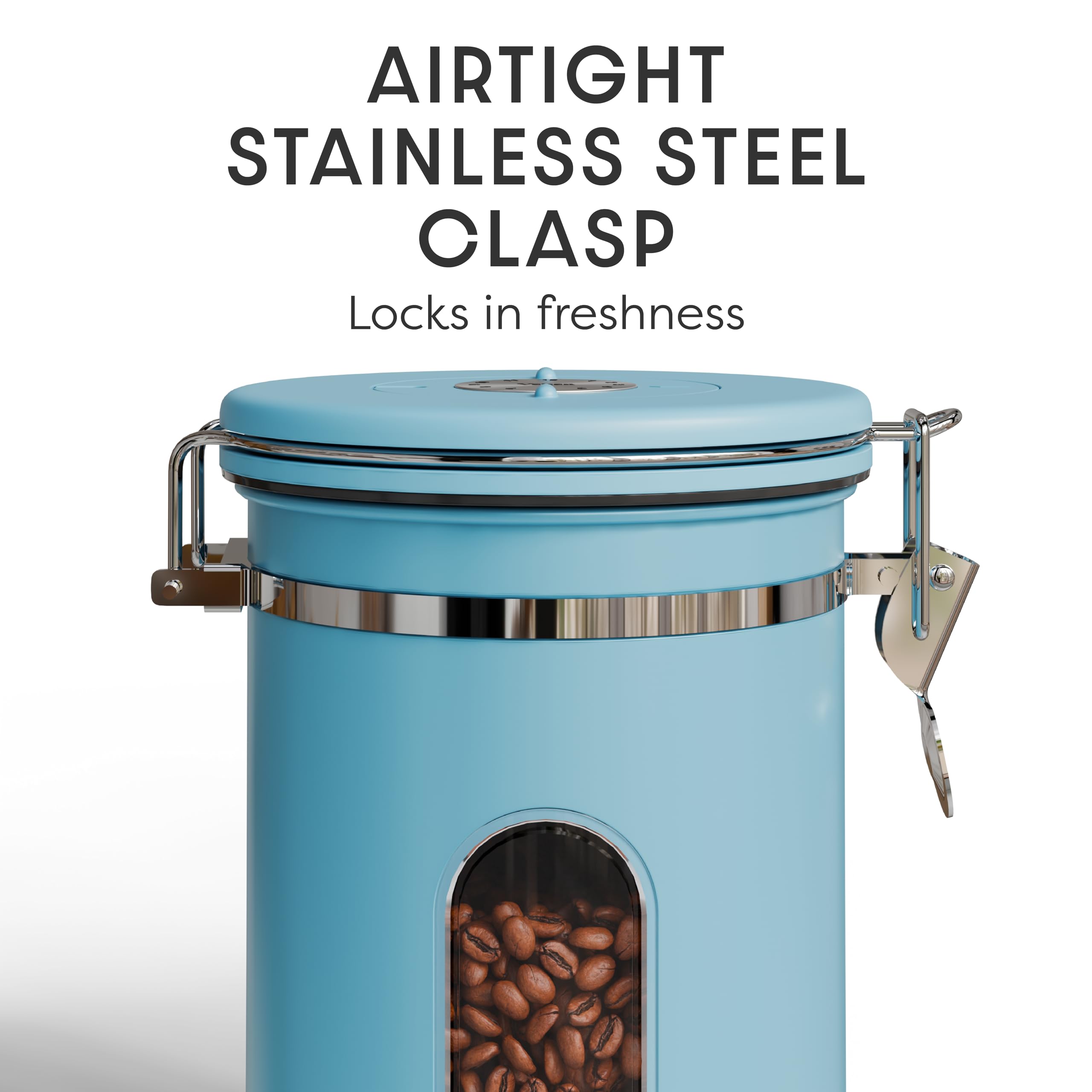 Veken canister crafted from 304 stainless steel for durable storage