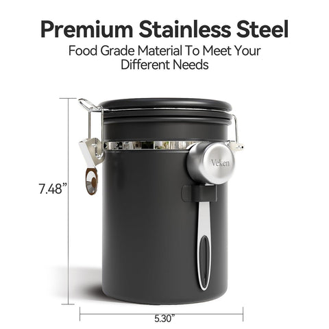 Date tracker lid helps plan storage for your beans.